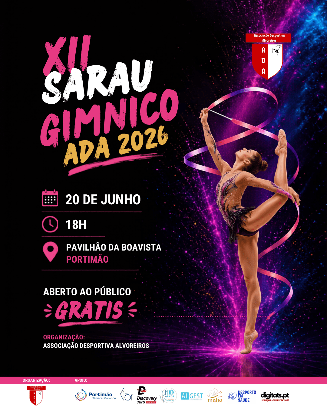 XII Sarau Gímnico ADA 2026: Um final de época de Magia, Movimento e Emoção em Portimão
